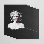 Medusa blowing pink bubblegum bubble Wrapping Paper Gallery Image 3
