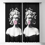 Medusa blowing pink bubblegum bubble Window Curtain Gallery Image 5