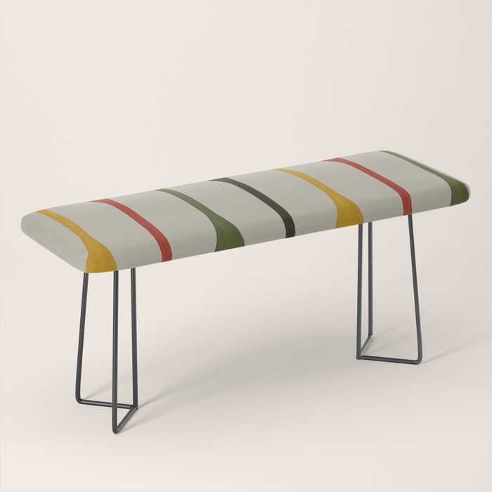 Canoe Paddle Stripes Bench Gallery Image 1