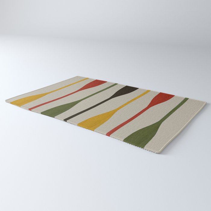 Canoe Paddle Stripes Rug Gallery Image 3