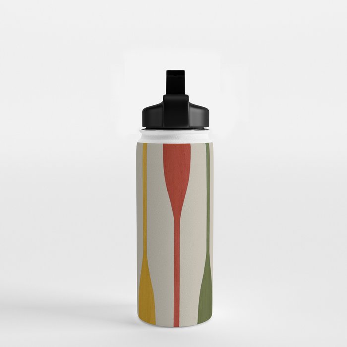 Canoe Paddle Stripes Water Bottle Gallery Image 2