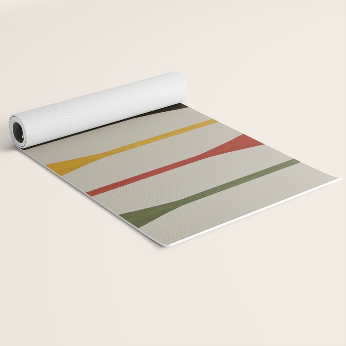 Canoe Paddle Stripes Yoga Mat Gallery Image 2