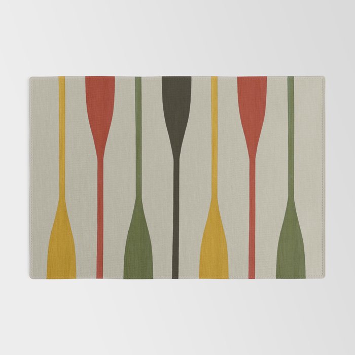 Canoe Paddle Stripes Rug Gallery Image 2