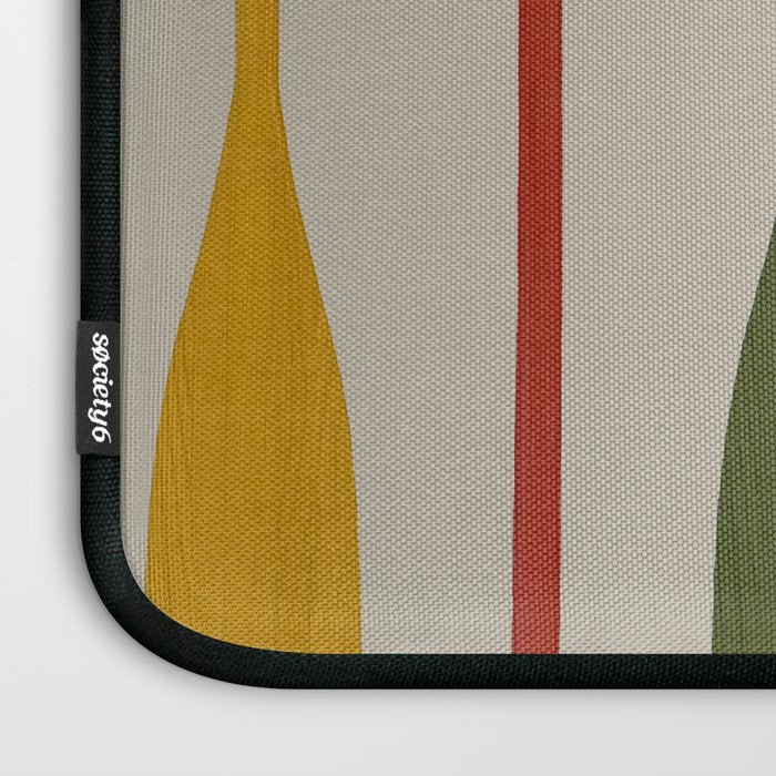 Canoe Paddle Stripes Laptop Sleeve Gallery Image 3