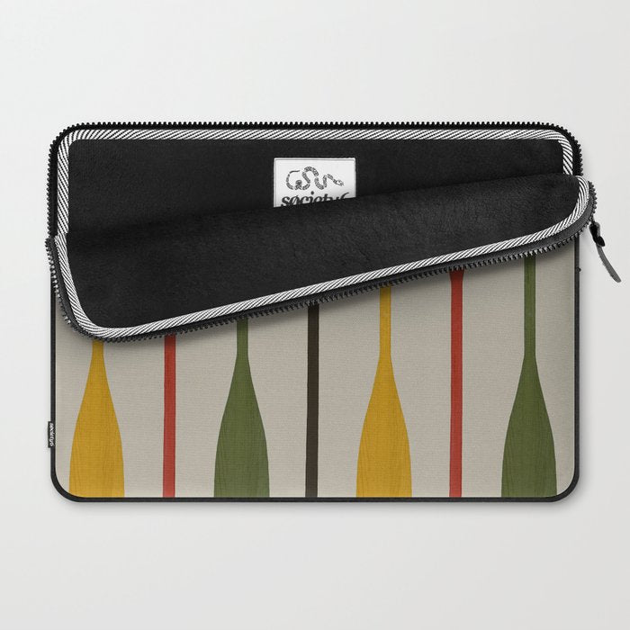 Canoe Paddle Stripes Laptop Sleeve Gallery Image 2