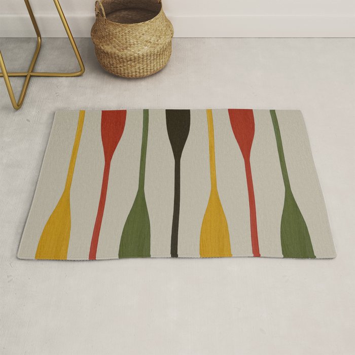 Canoe Paddle Stripes Rug Gallery Image 1