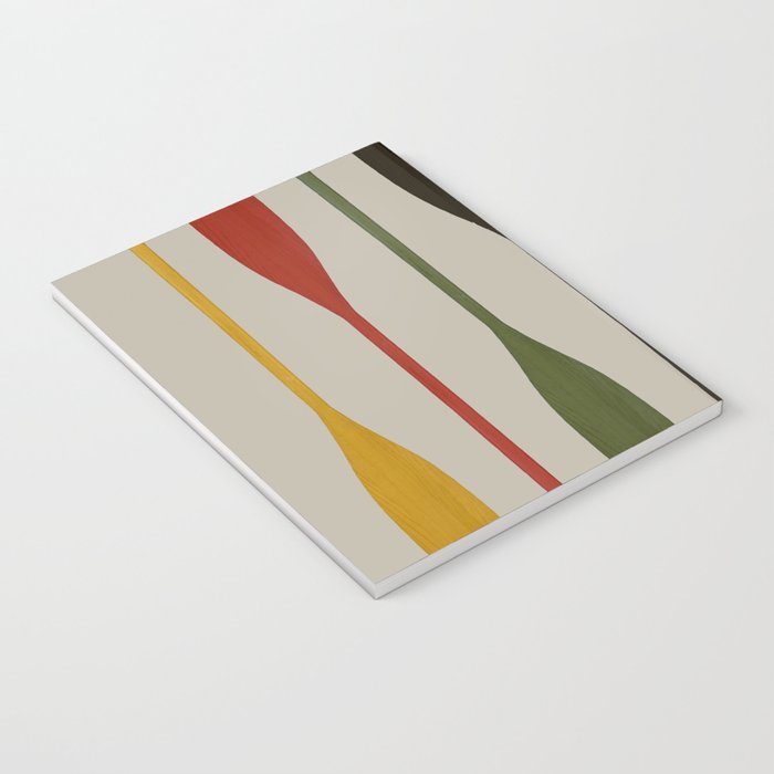 Canoe Paddle Stripes Notebook Gallery Image 3