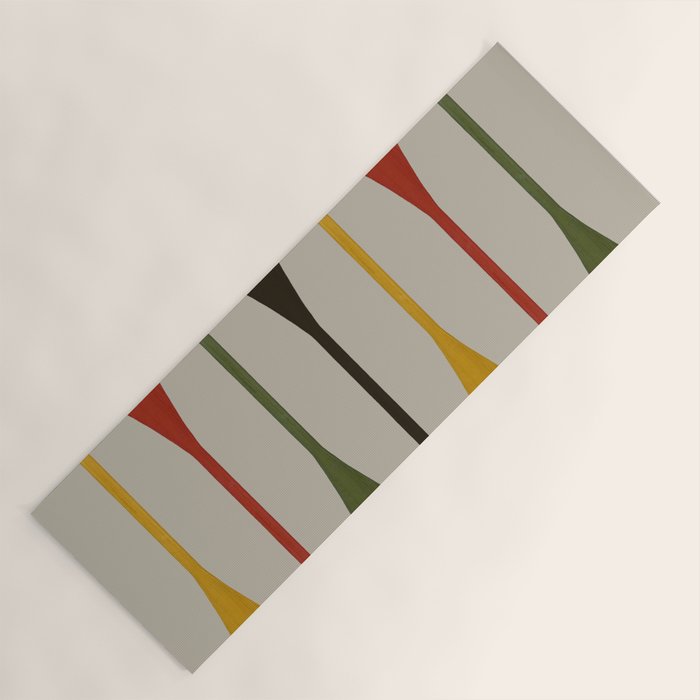 Canoe Paddle Stripes Yoga Mat Gallery Image 1