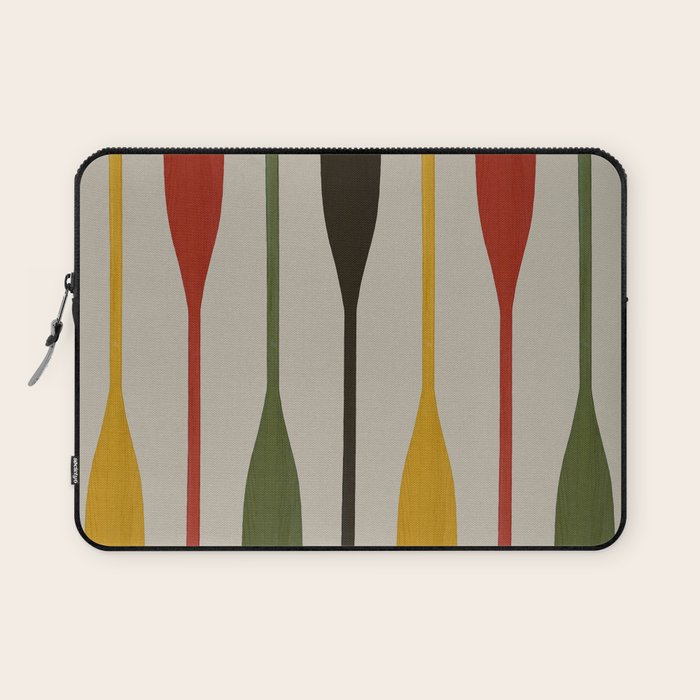 Canoe Paddle Stripes Laptop Sleeve Gallery Image 1