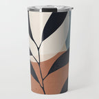 Abstract Art Tropical Leaf Travel Mug Gallery Image 1