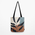 Abstract Art Tropical Leaf Tote Bag Gallery Image 2