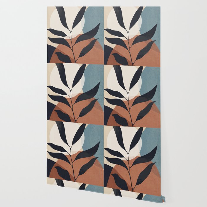 Abstract Art Tropical Leaf Wallpaper Gallery Image 2