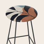 Abstract Art Tropical Leaf Stool Gallery Image 2
