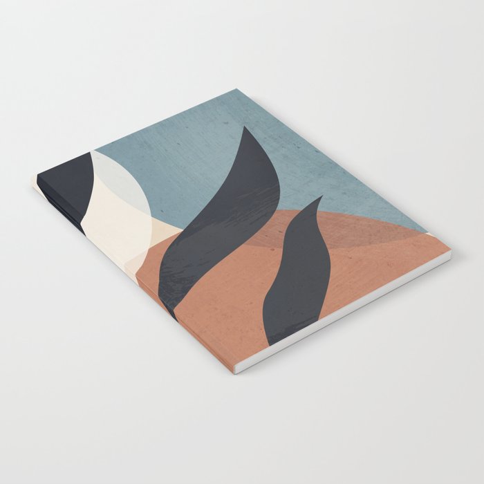Abstract Art Tropical Leaf Notebook Gallery Image 1