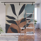 Abstract Art Tropical Leaf Wall Mural Gallery Image 1