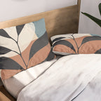 Abstract Art Tropical Leaf Pillow Sham Gallery Image 2