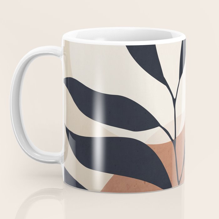 Abstract Art Tropical Leaf Coffee Mug Gallery Image 3