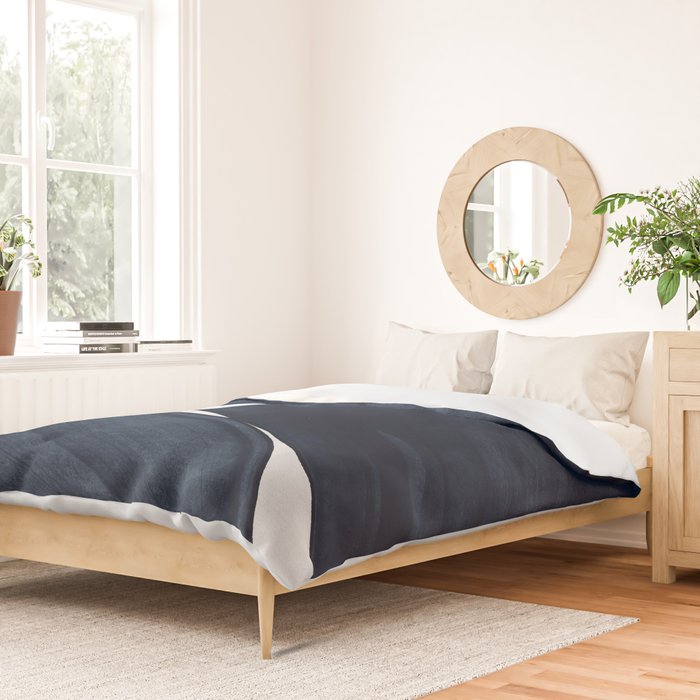 Minimalist Painting Blue II, Modern Abstract Duvet Cover Gallery Image 2