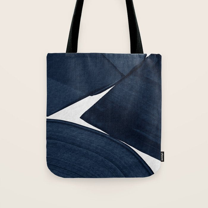 Minimalist Painting Blue II, Modern Abstract Tote Bag Gallery Image 1