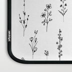 White Wildflowers Pattern Laptop Sleeve Gallery Image 3