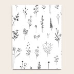 White Wildflowers Pattern Notebook Gallery Image 4