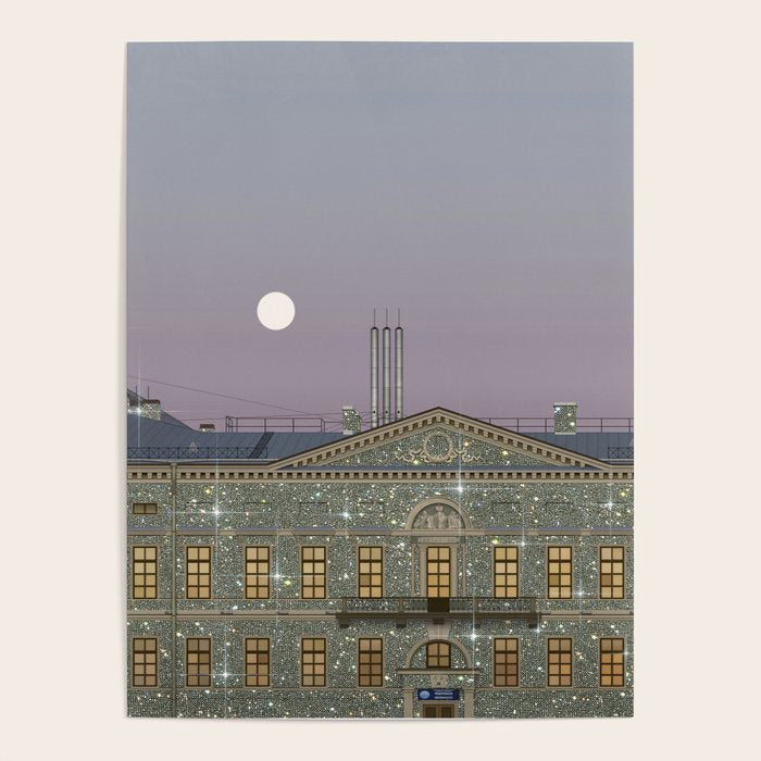Beautiful sunset in town | sky | bling | diamonds | glitter | sparkle | city | architecture Poster Gallery Image 4