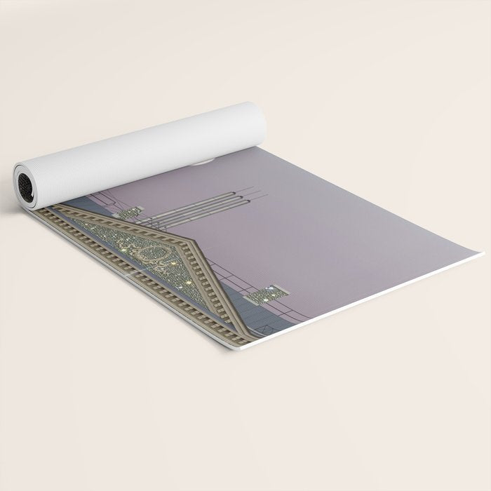 Beautiful sunset in town | sky | bling | diamonds | glitter | sparkle | city | architecture Yoga Mat Gallery Image 2