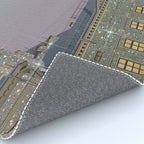 Beautiful sunset in town | sky | bling | diamonds | glitter | sparkle | city | architecture Rug Gallery Image 4