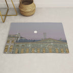 Beautiful sunset in town | sky | bling | diamonds | glitter | sparkle | city | architecture Rug Gallery Image 1