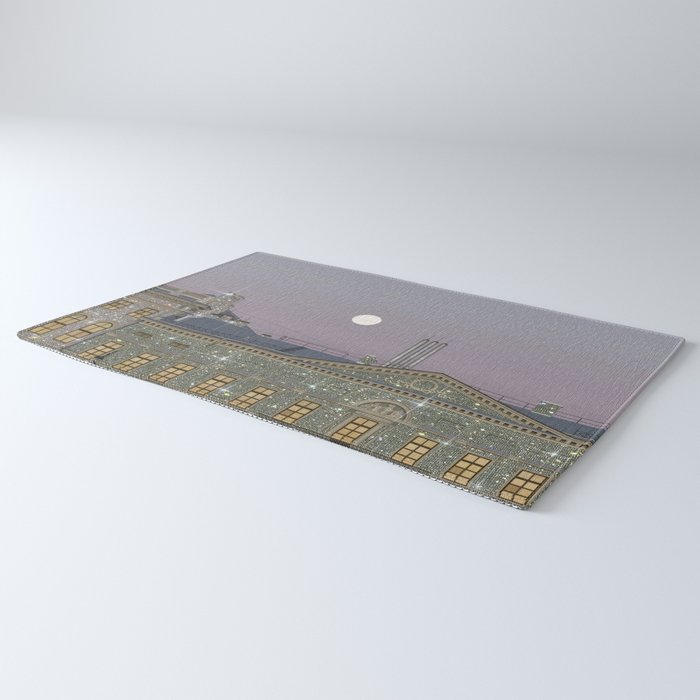Beautiful sunset in town | sky | bling | diamonds | glitter | sparkle | city | architecture Rug Gallery Image 3