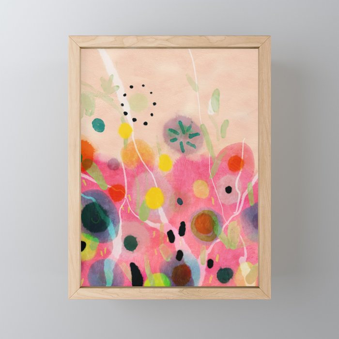 floral power abstract Mini Art Print Gallery Image 1
