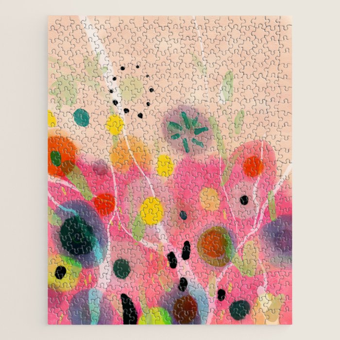 floral power abstract Jigsaw Puzzle Gallery Image 1