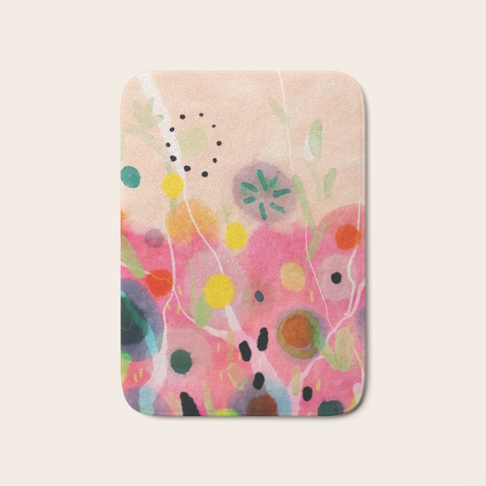 floral power abstract Bath Mat Gallery Image 1