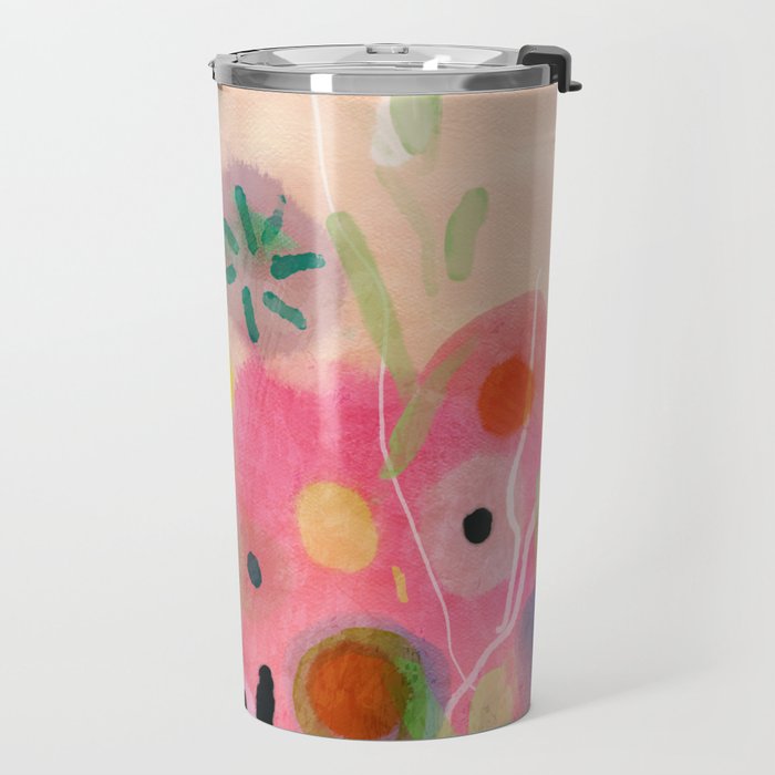 floral power abstract Travel Mug Gallery Image 2