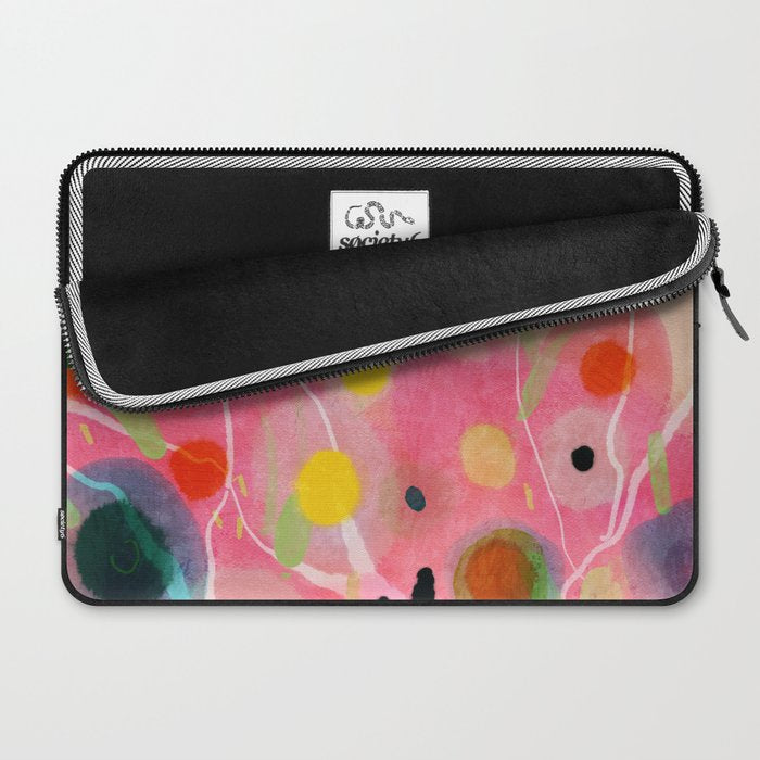 floral power abstract Laptop Sleeve Gallery Image 2