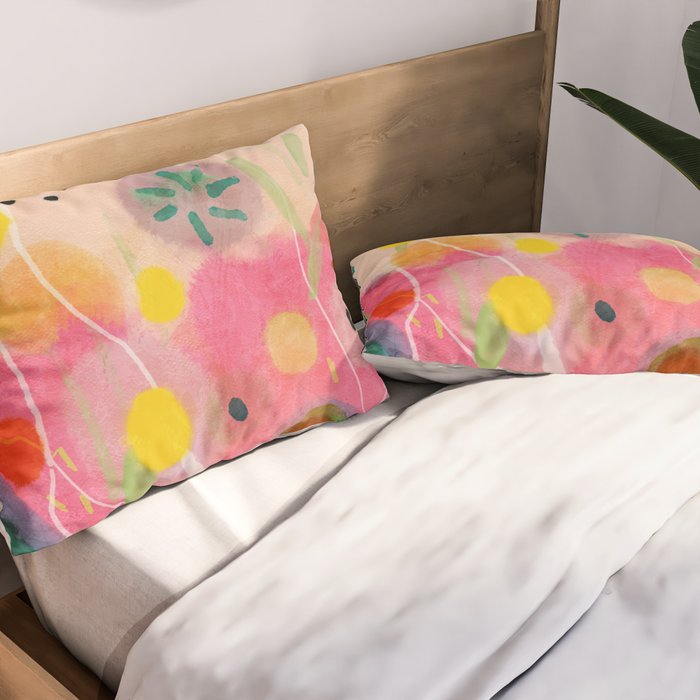 floral power abstract Pillow Sham Gallery Image 2