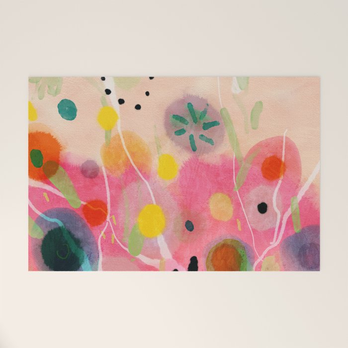 floral power abstract Welcome Mat Gallery Image 1