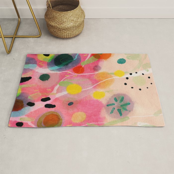 floral power abstract Rug Gallery Image 1