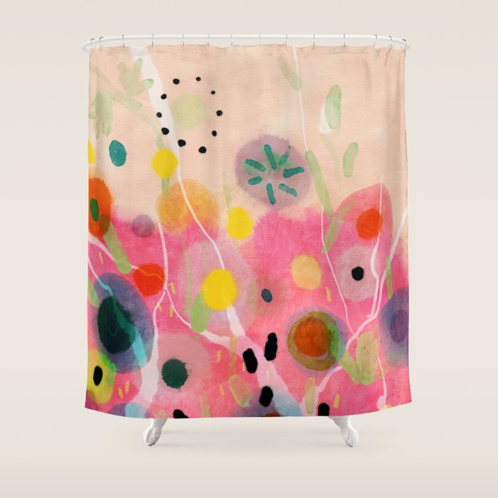 floral power abstract Shower Curtain Gallery Image 1