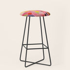 floral power abstract Stool Gallery Image 1