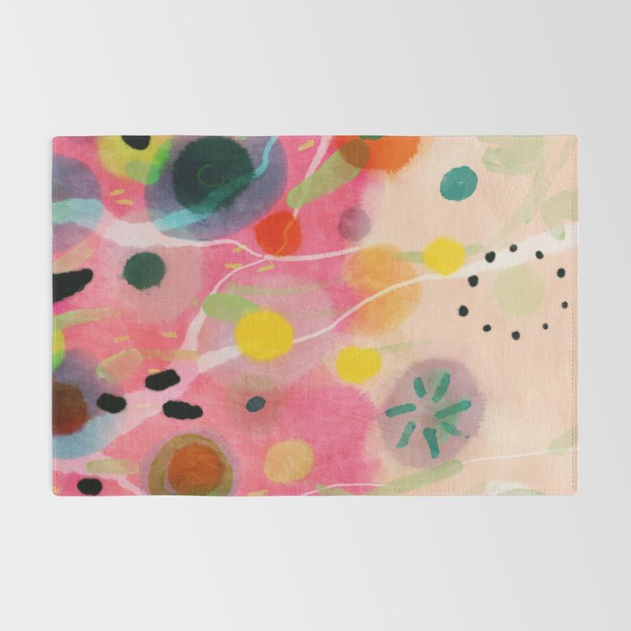 floral power abstract Rug Gallery Image 2