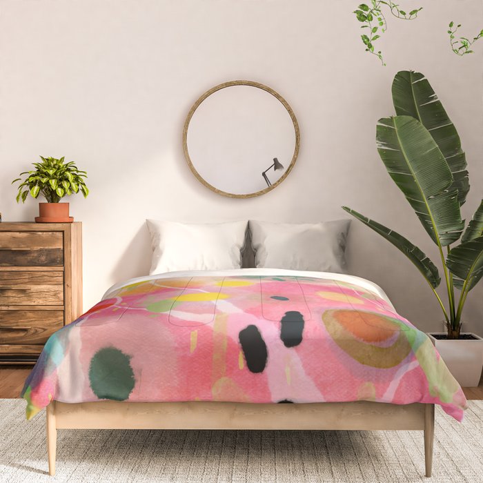 floral power abstract Comforter Gallery Image 3