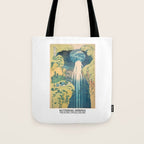 Mino No Kuni Yoro No Taki by Katsushika Hokusai Tote Bag Gallery Image 1