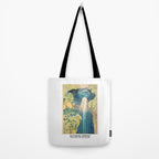 Mino No Kuni Yoro No Taki by Katsushika Hokusai Tote Bag Gallery Image 2