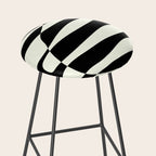 Abstract Composition in Black and White Stool Gallery Image 2