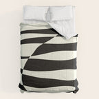 Abstract Composition in Black and White Comforter Gallery Image 6