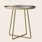 Abstract Composition in Black and White Side Table Gallery Image 1