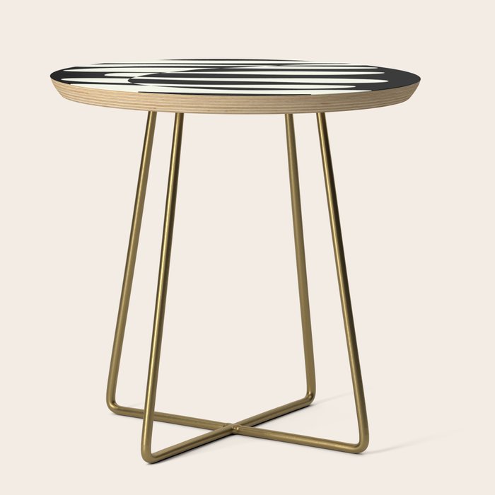 Abstract Composition in Black and White Side Table Gallery Image 1