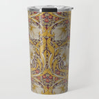 William Morris Vintage Pimpernel Golden Mustard Travel Mug Gallery Image 1