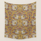 William Morris Vintage Pimpernel Golden Mustard Wall Tapestry Gallery Image 4